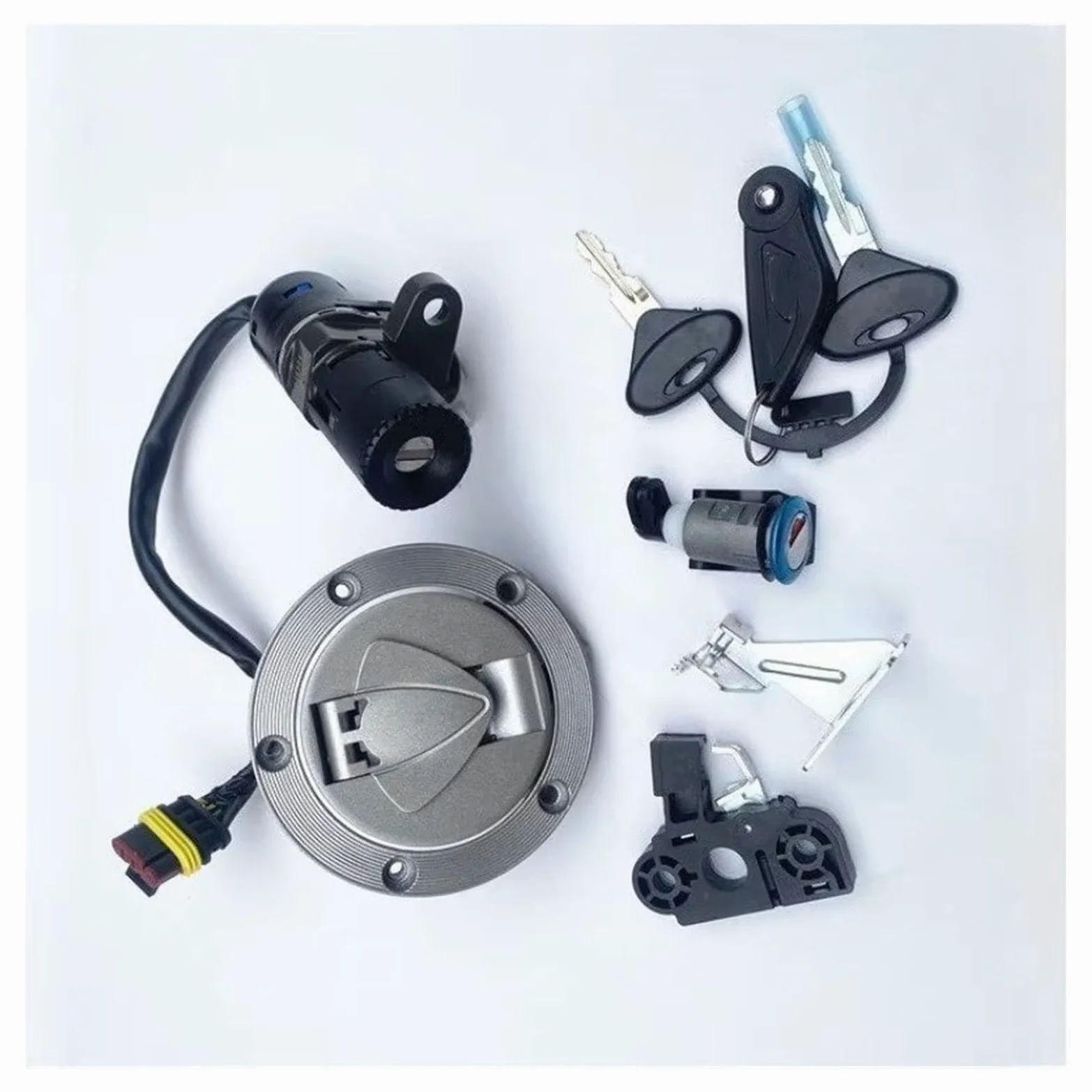 Interruptor De Llave De Encendido para 502c Interruptor Encendido Tapa Gas | Interruptor encendido motocicleta tapa bloqueo asiento tapa tanque combustible juego llaves Kit