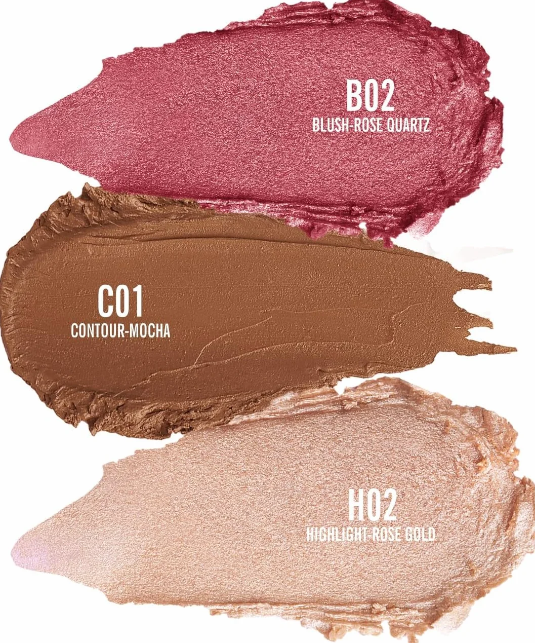 KIMUSE Juego De Barras De Maquillaje, Creamy Stick Blush, Contourstick & Iluminador