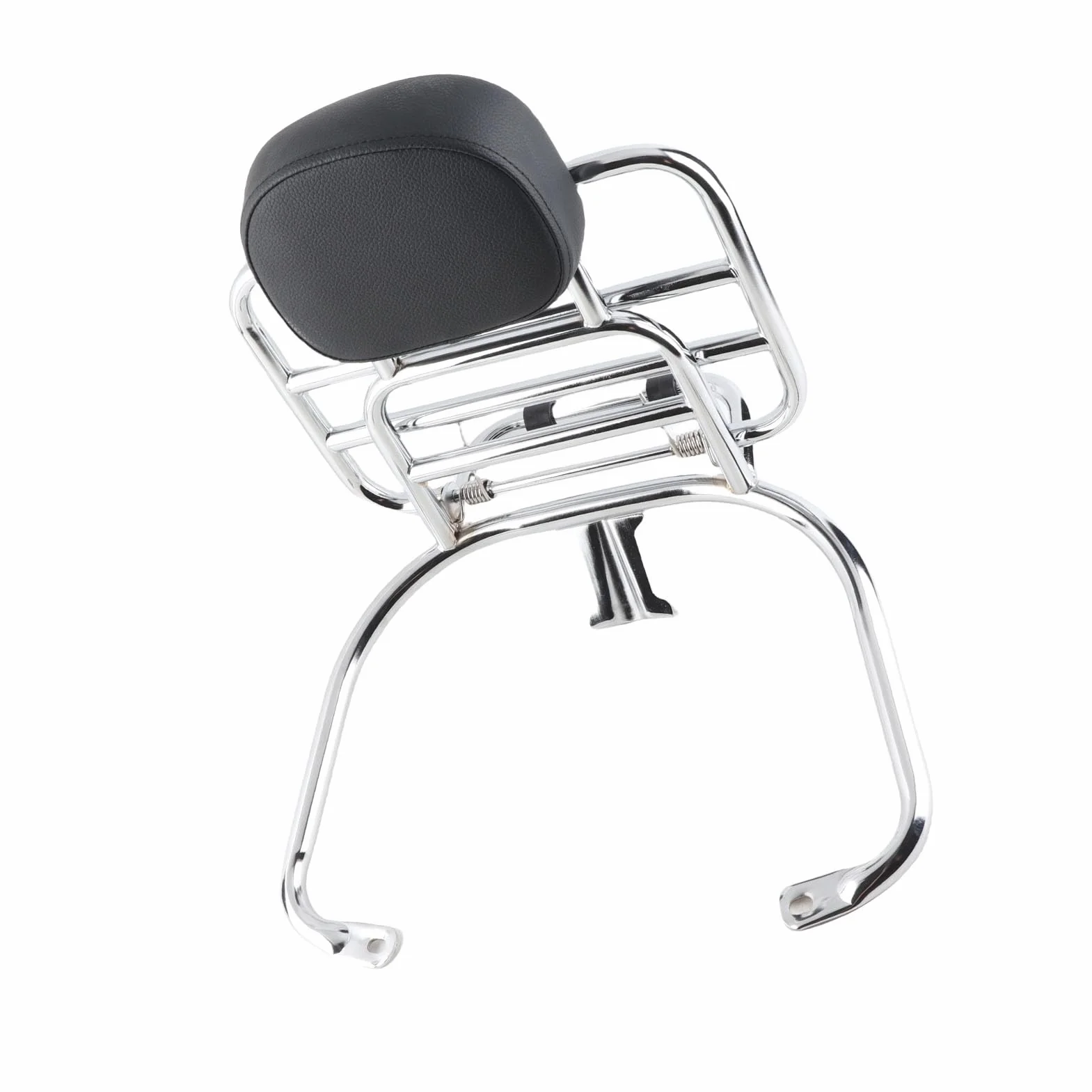 Portaequipajes para Motocicleta para GT GTS GTV 300 250 125, Estante portaequipajes Trasero con Soporte de Respaldo, Soporte Trasero de aleación de Acero Cromado para la segu