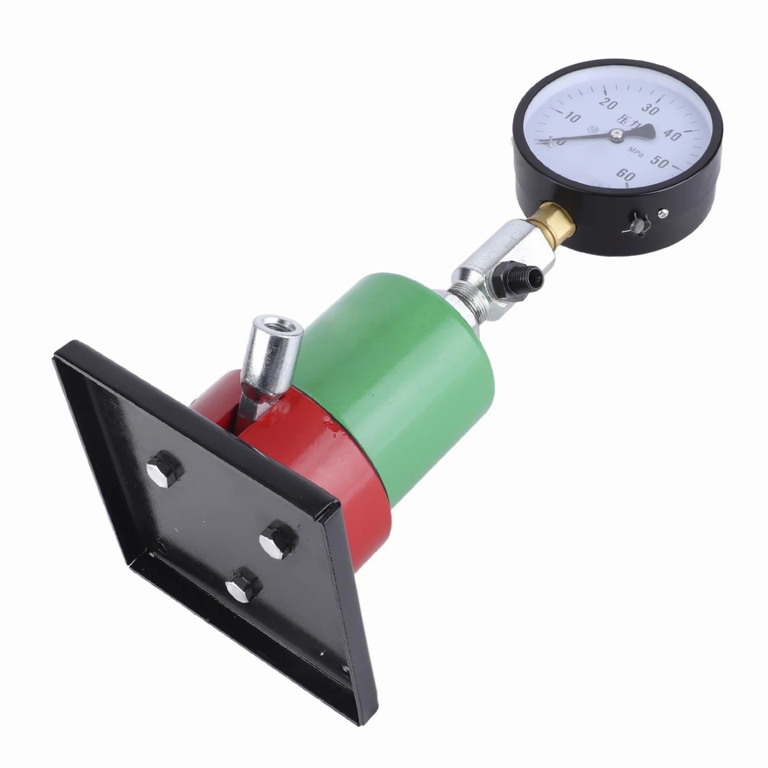 Probador de presión pop de boquilla de inyector diésel 0 60MPA M12x1 5MM Herramienta automotriz de doble rosca para motores Probador de boquilla de inyector diésel de grado