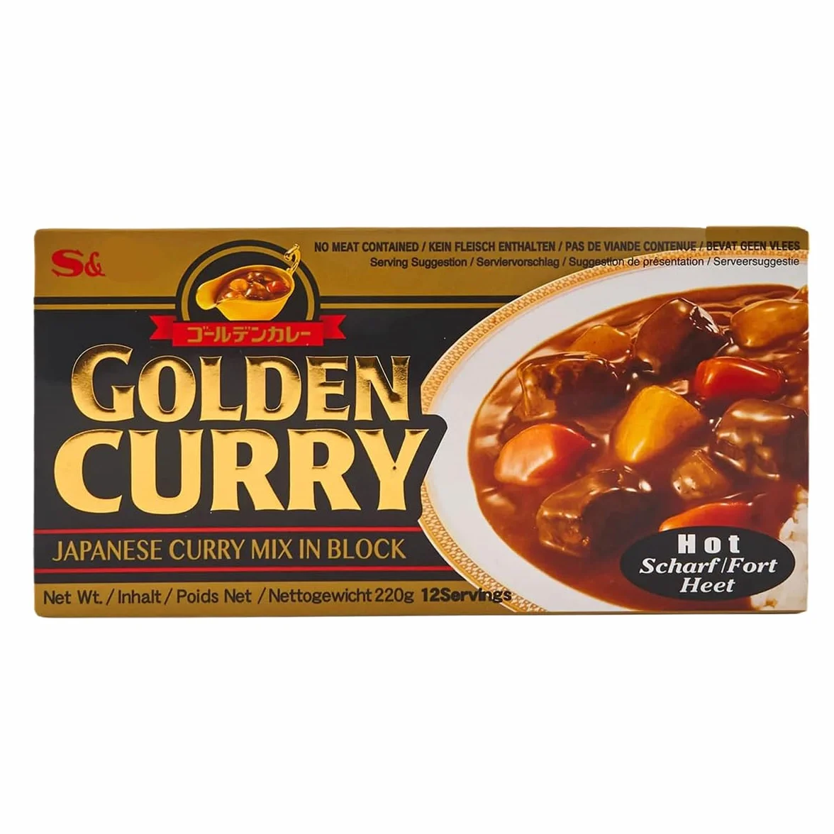 YIJIA Golden Curry Mild Medium Hot Mix Hot 3x220 gr
