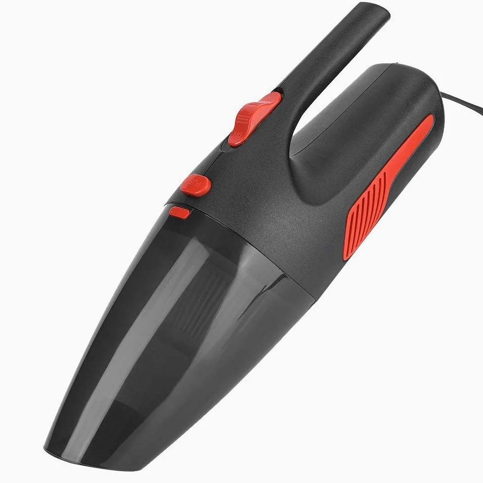 Aspiradora de Coche 120 W con Cable, aspiradora de Mano para húmedo y seco, Doble Uso, 12 V, ABS, Incluye 5 boquillas y Manguera para Coches, Camiones y Barcos, Color (Negro)