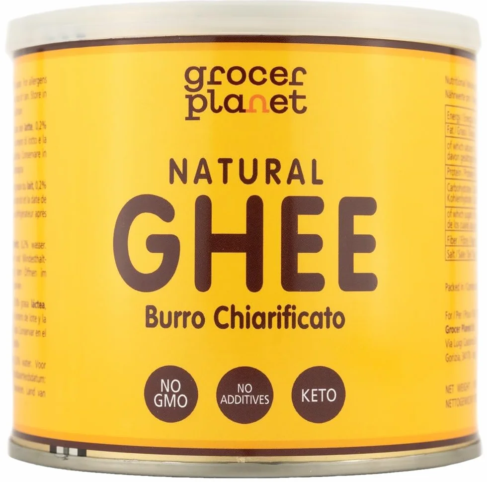 Mantequilla de Ghee Grocer Planet 500g Clarificada Natural Ayurvédico