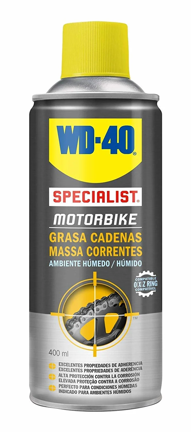 WD 40 - Wd40 Specialist Motorbike - Pack Spray Limpiacadenas 400Ml + Grasa De Cadenas 400Ml Moto Motorcycle Accesories