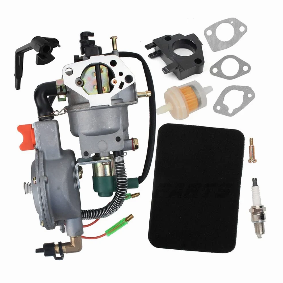 Kits de conversión for generadores de gasolina 2-5KW for usar regulador de presión cero de gas metano CNG/propano GLP y un kit de carburador de gas Accesorios para herramientas eléctricas ( Color : B