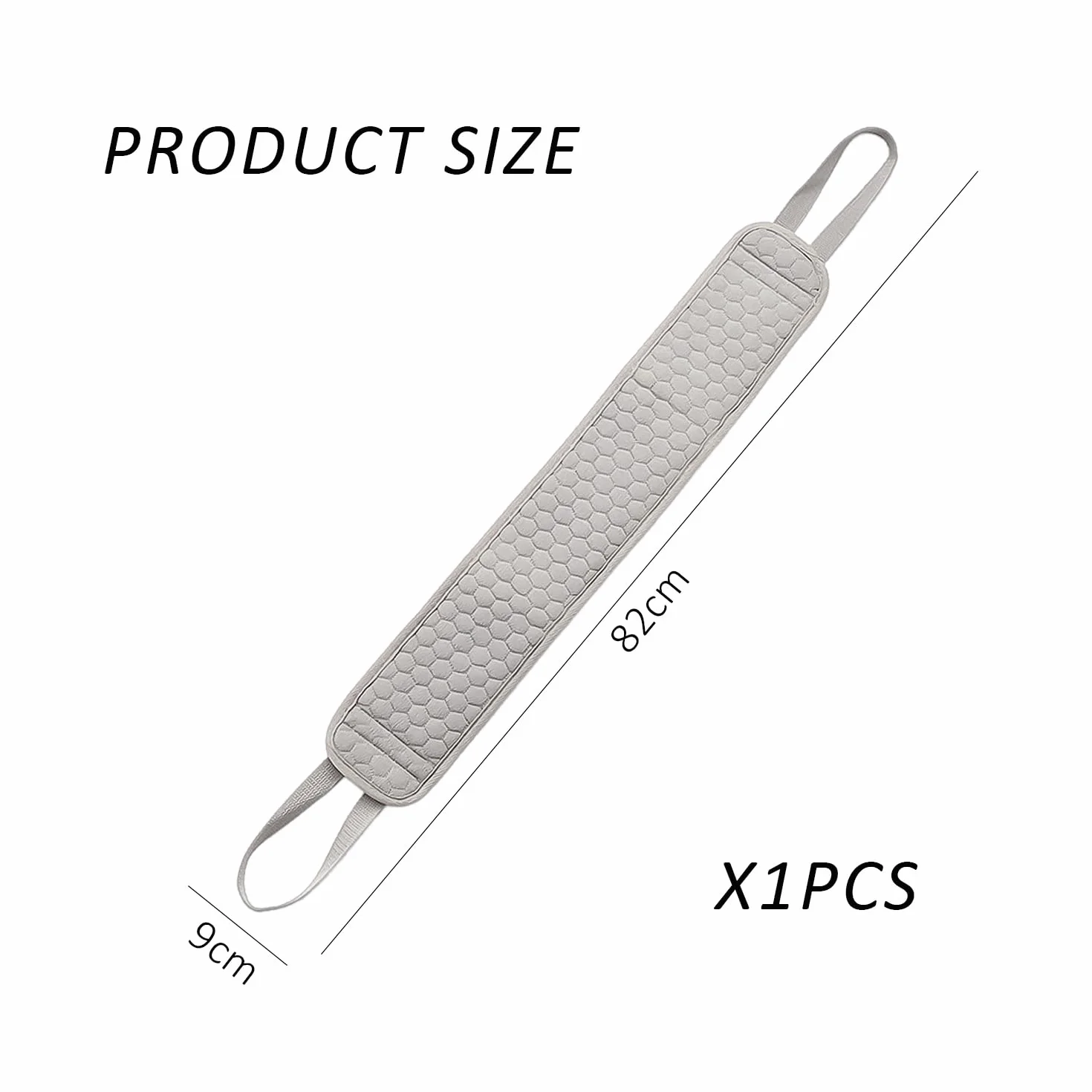 Estropajo para la espalda para ducha baño gris
