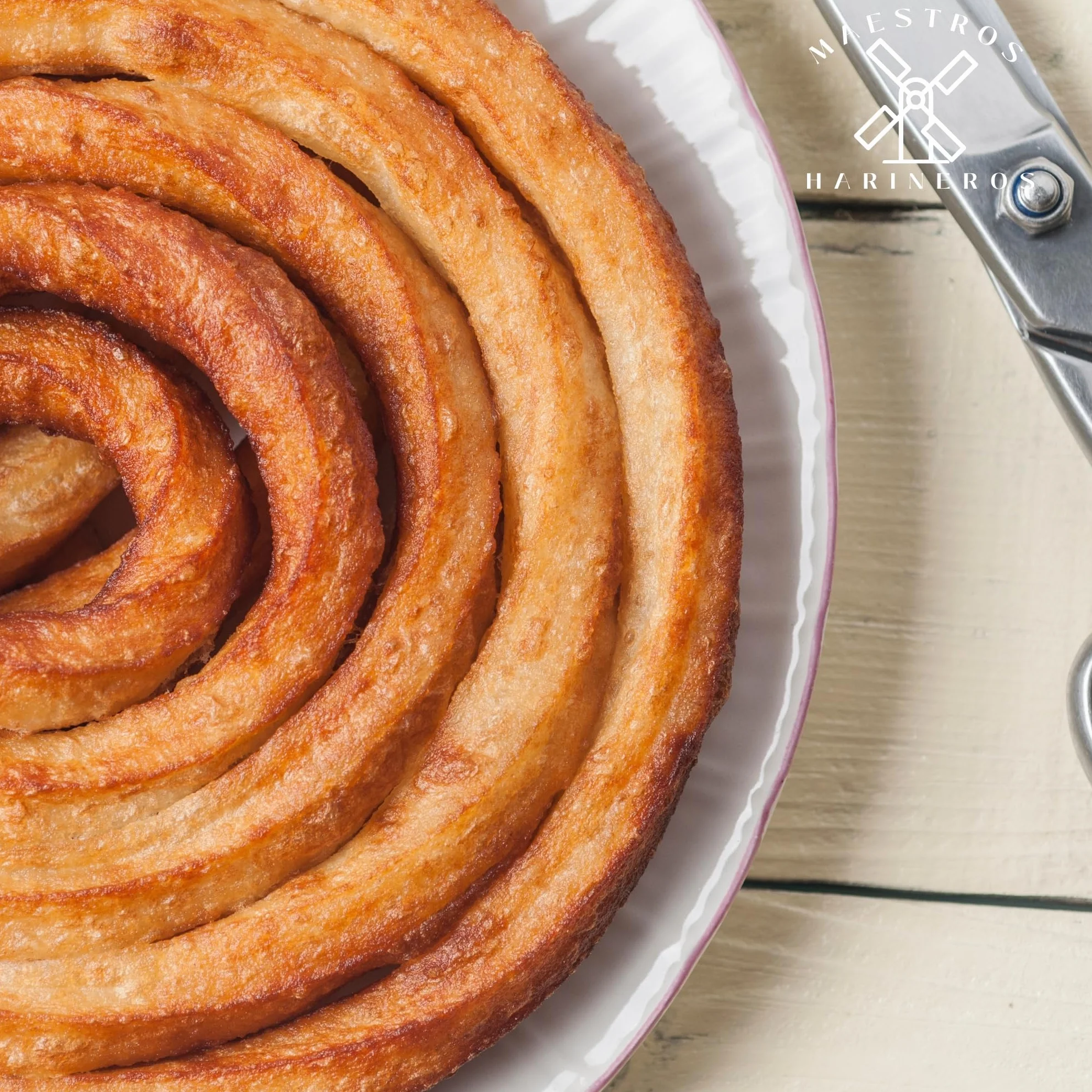 Harina de Trigo para Churros, 3 kg - Maestros Harineros - Granulometría Fina, 100% Trigo Duro