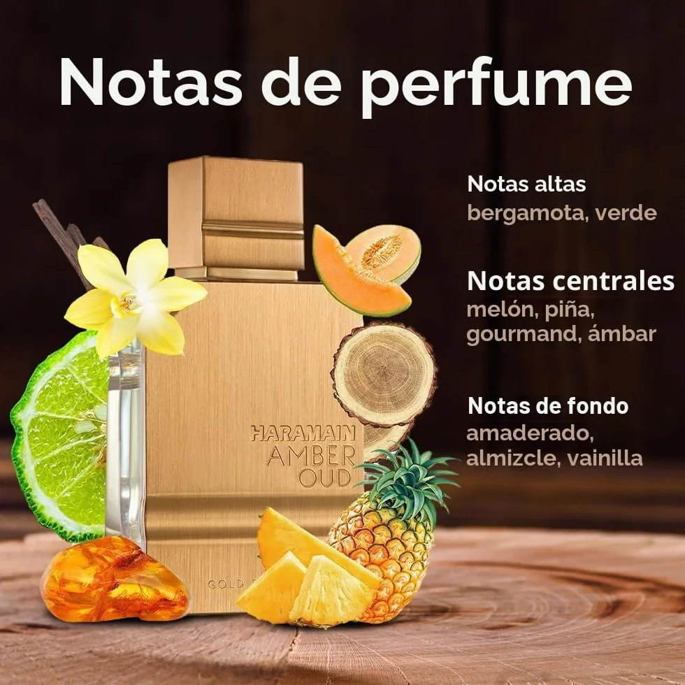 Al Haramain Amber Oud Gold Edition 60ml Eau de Parfum Unisex Spray Perfume árabe larga duración