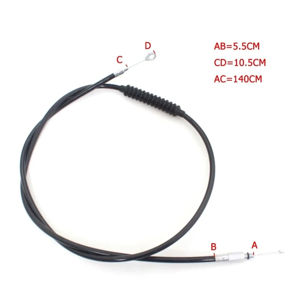 Cable de embrague motocicleta 140cm, negro, para Sportster XL 883 1200 para Iron XL883N 72 para personalizado