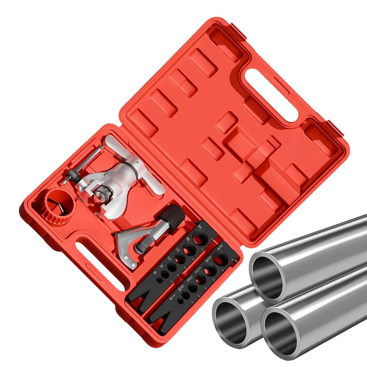 Genérico Kit Abocardador Frenos Kit De Reparación De Tuberías Automotrices | Abocardadora Para Tubería Pesado Para Hogar Garaje Taller Industria Exterior Camión Sedán Automotriz
