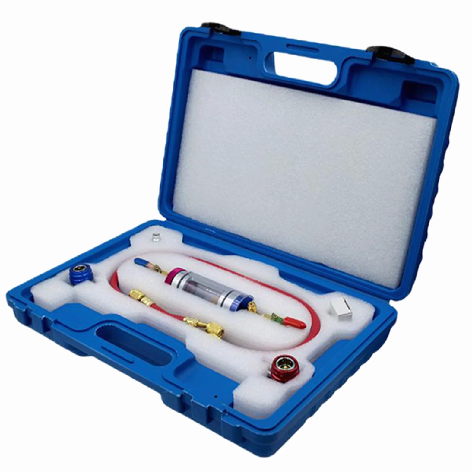 Generisch Analizador de AC – Kit de filtro de refrigerante de aleación de aluminio | Herramienta de llenado de de aire acondicionado para coche para eliminar impurezas de freón y