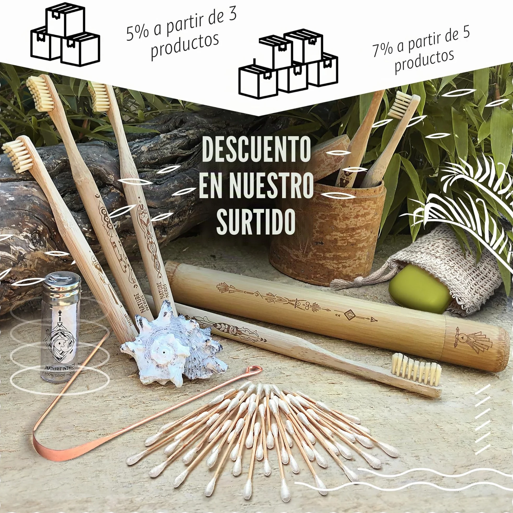 Bolsas de jabón de sisal Juego de 3 – Red de jabón libres de plástico