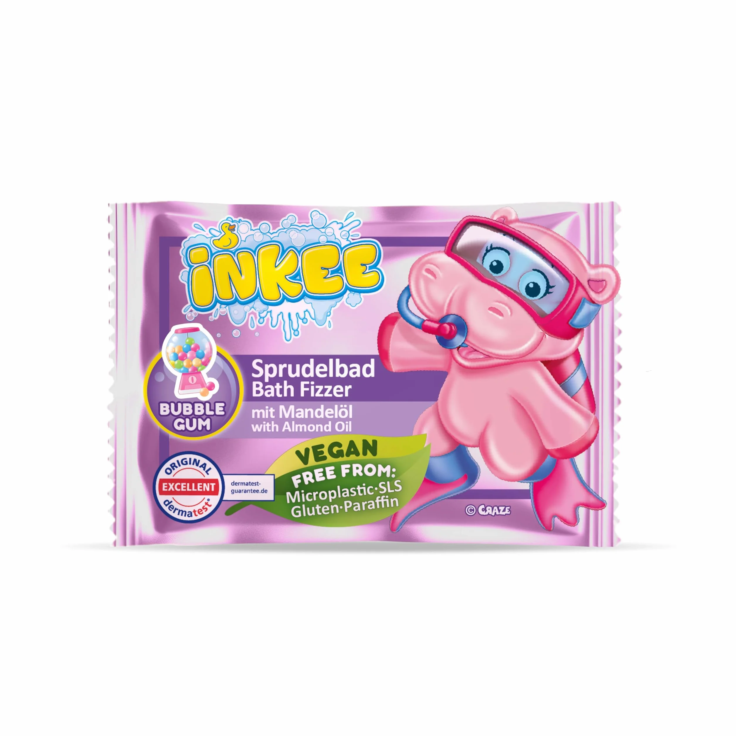 INKEE Bath Fizzer Bomba de Baño Efervescente para Niños 1 Unidad Colores y Aromas Surtidos
