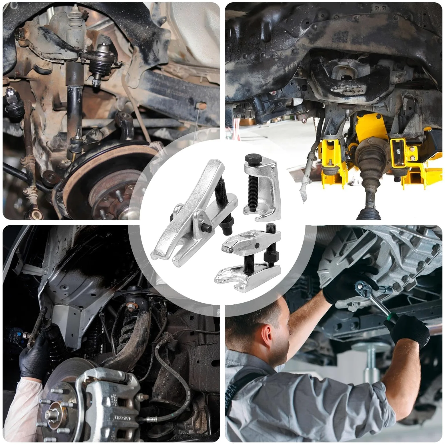 Separador de Rótulas 3 Accesorios Universales Aleación para Automóviles | Extractor De Rótulas Automotriz para reparación y cambio en garaje y