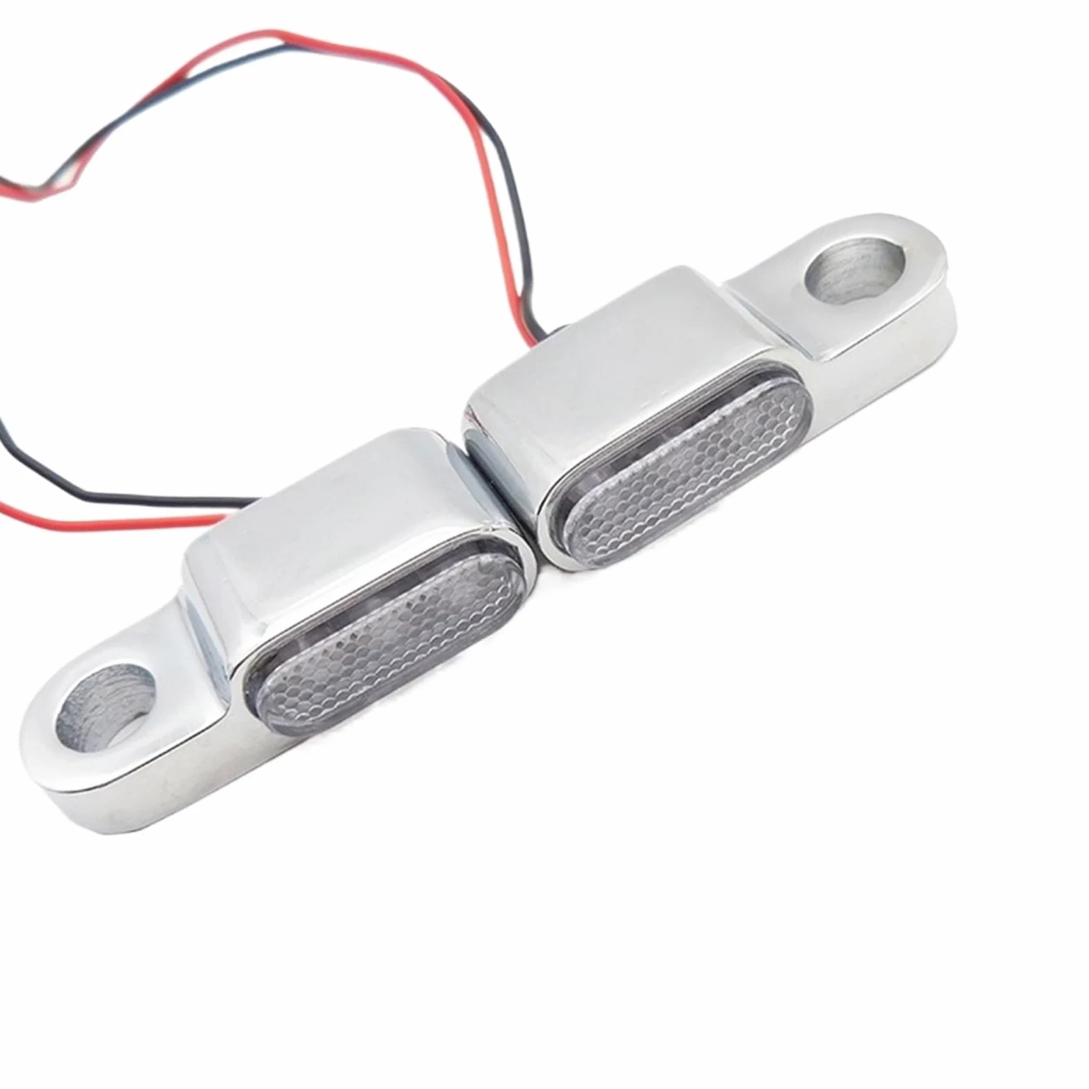Luces de señalización Indicadores De Motocicleta Scooter 12 V | Indicadores de motocicleta Scooter de 12 V Luz de señal de giro(Black clear-L)