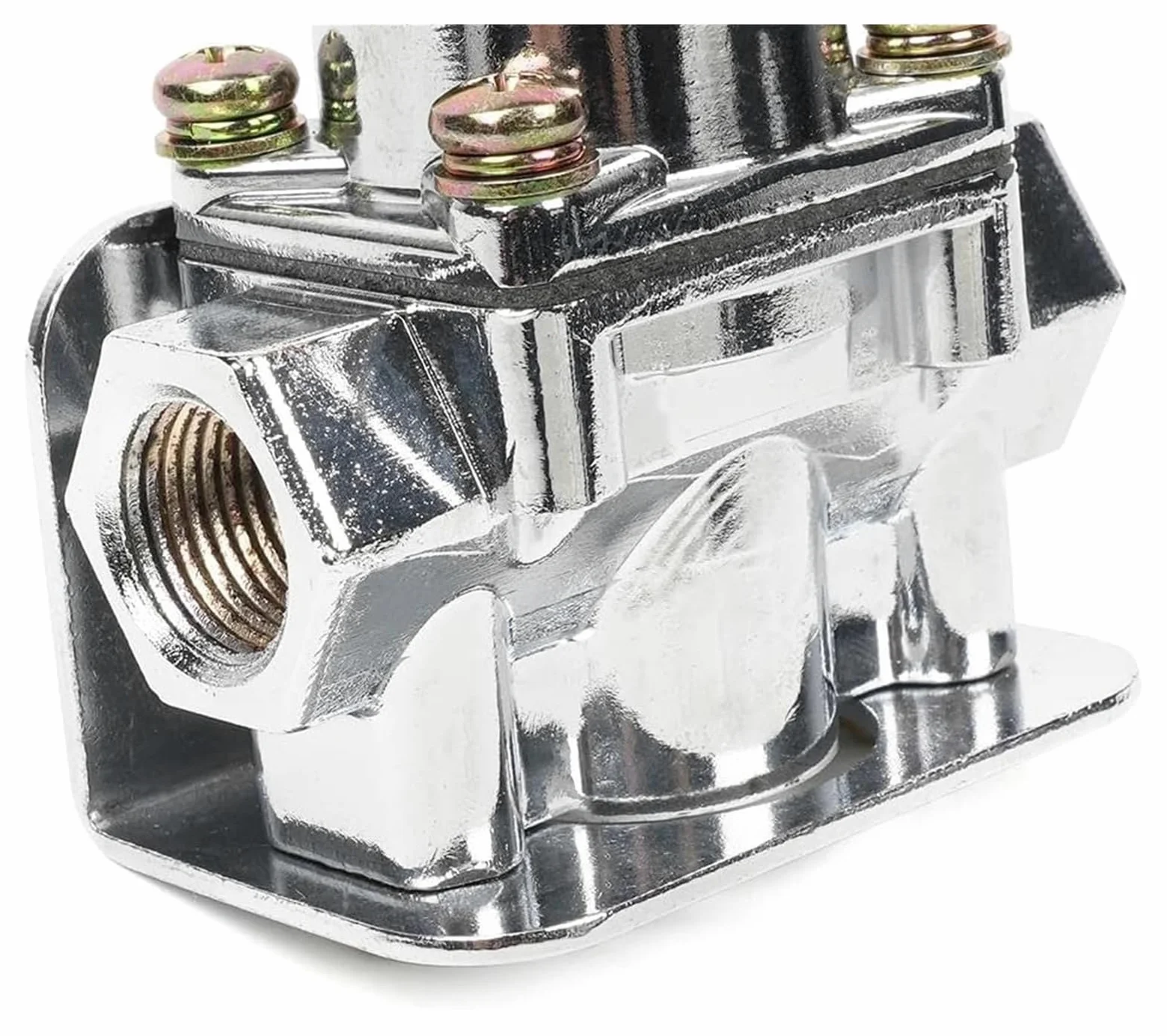 para Holley para Edelbrock 12-804 12-803 4 1/2 a 9 PSI Aleación de Zinc Combustible Presión Regulador Carburador Piezas Puerto NPT 1-4 3/8 pulg Kit Reparación Carburador(12-803) | 12-803