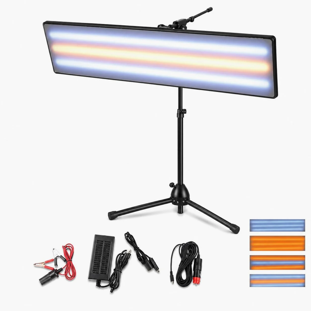 Kit de Lámparas de Detección para Carrocerías de Automóviles | Rotación Omnidireccional,Diseño Ultradelgado, Para Inspección De Pintura Y Reparación De Chapistería