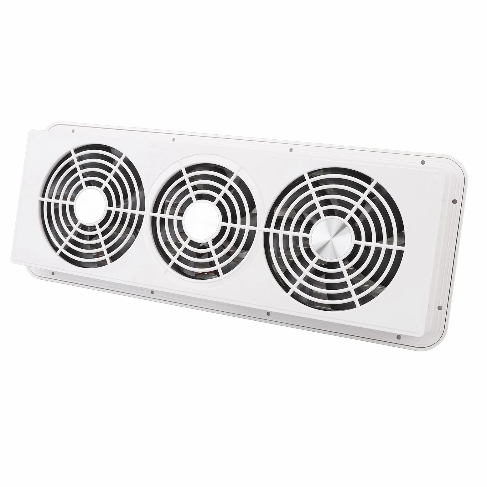 Ventilador de Escape para RV de 12V con Rejilla Protectora, 3 Ventiladores Silenciosos para Ventilación y Disipación de Calor en RV