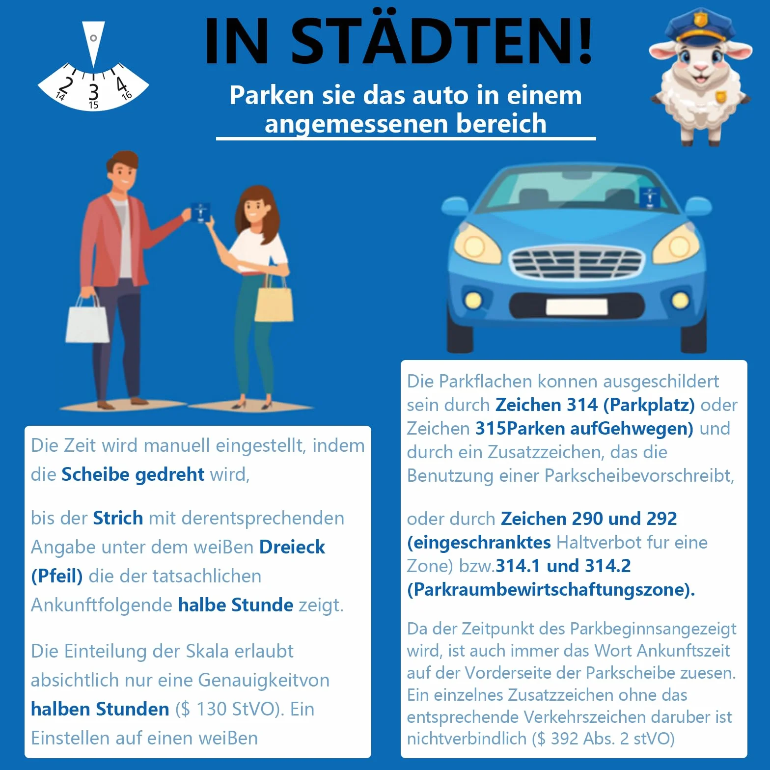 kinoco Parkscheibe mit Eiskratzer - 2 in 1 Parkuhr für Auto und Motorrad INKL. Reifenprofilmesser + Einkaufswagen-Chip | Winter Eiskratzer & Profiltiefenmesser