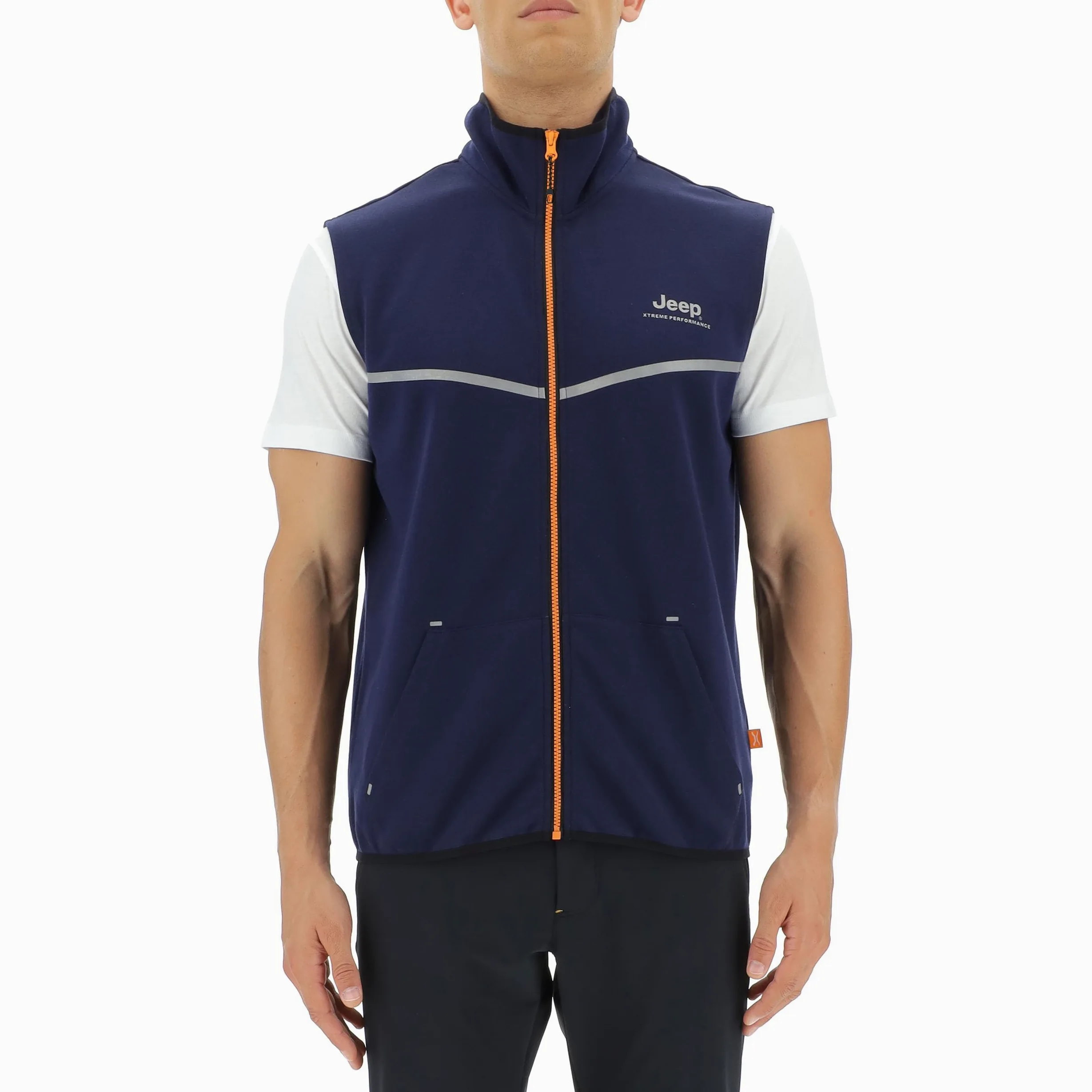 Jeep Xp Man Tech Sweat Vest W/Kangaroo Pocket Jx22a Jacket Hombre
