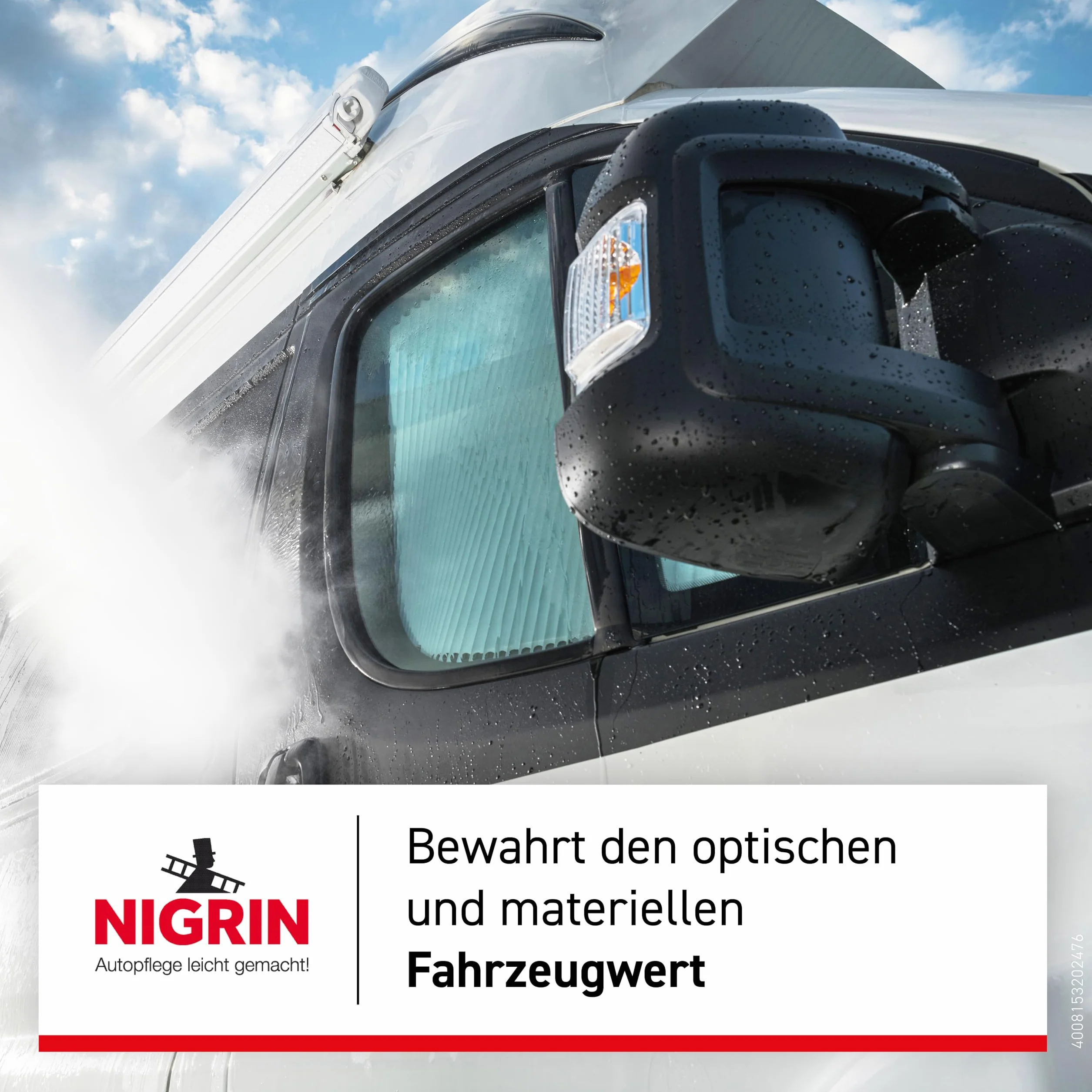 NIGRIN CARAVAN Removedor para insectos y resinas de árboles, limpia rápida y eficientemente, adecuado para todas las superficies pintadas, metal, vidrio y plástico, disuelve los residuos de insectos
