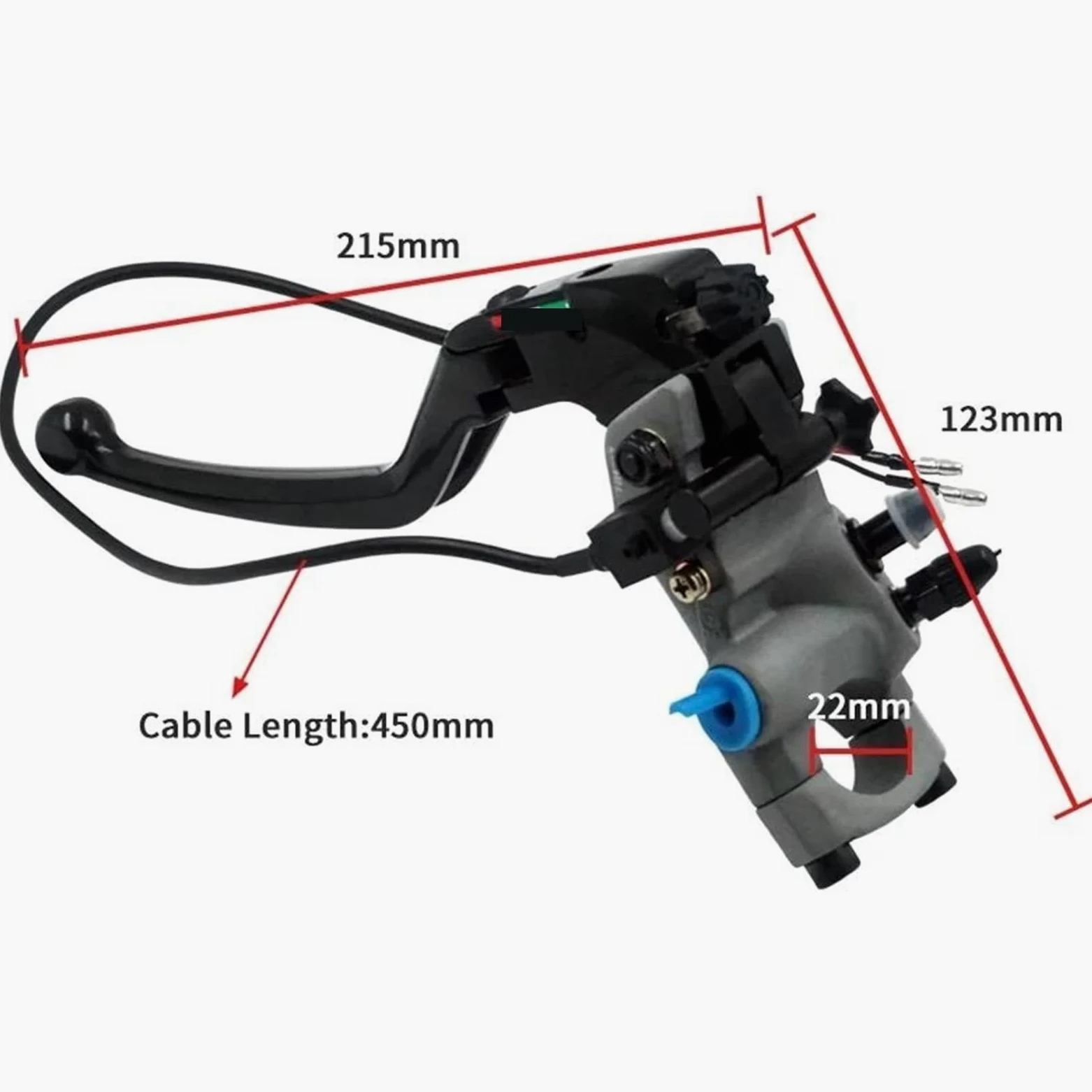 Palancas Embrague Freno Cable De Embrague Cilindro Maestro De Freno De Motocicleta, Bomba De Freno Radial De 22 Mm Y 7/8''