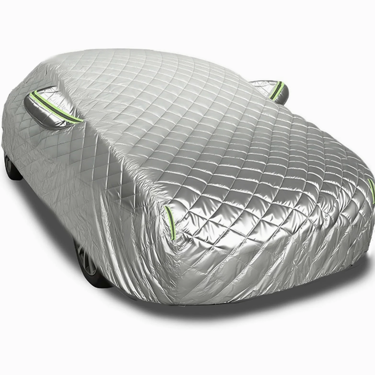 Funda Coche Antigranizo para Mercede-Benz Classe C A205/W205/W206,Impermeable Tela Oxford 210D Cubre Coche Exterior Onas Protectora para Auto Resistente Lluvia Nieve(Plata)