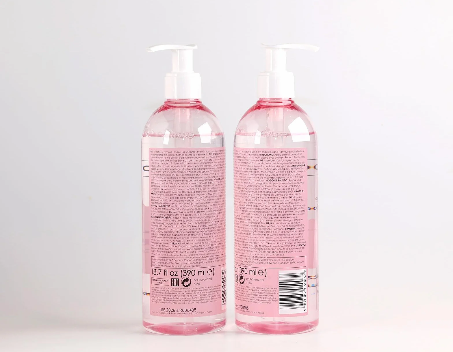 Ziaja Agua Micelar para Rostro y Ojos 390ml