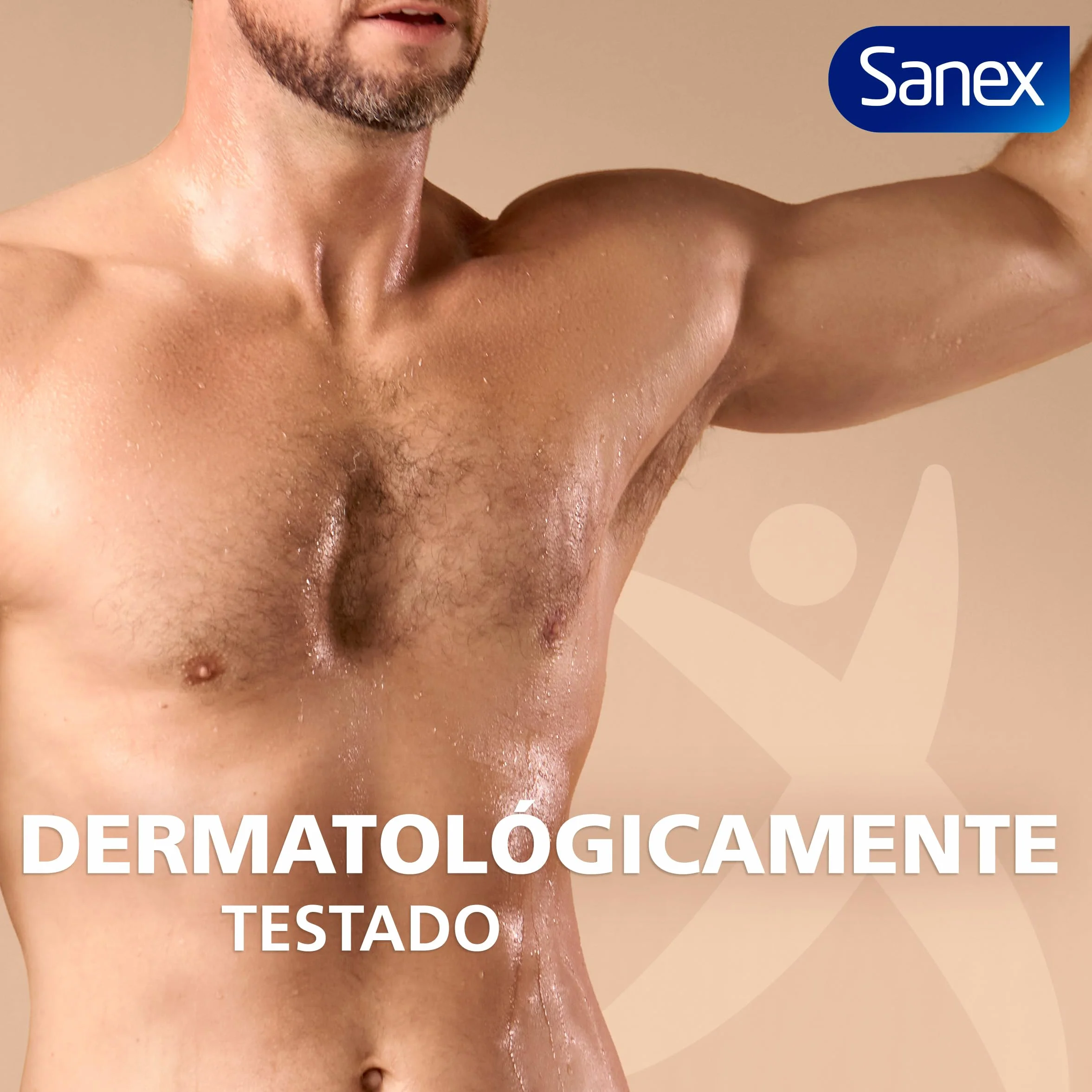Sanex Men Crema Todo el Cuerpo Deo Frescor Total 75ml, Desodorante 72h Protección Olor Hipoalergénico