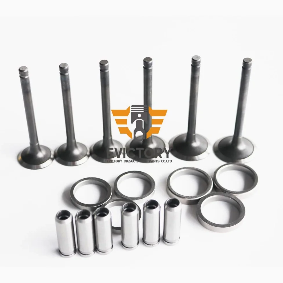 Para YANMAR 3TNV82 3TNV82A kit de motor anillo de pistón bomba de agua cilindro junta de rodamiento válvula guía asiento