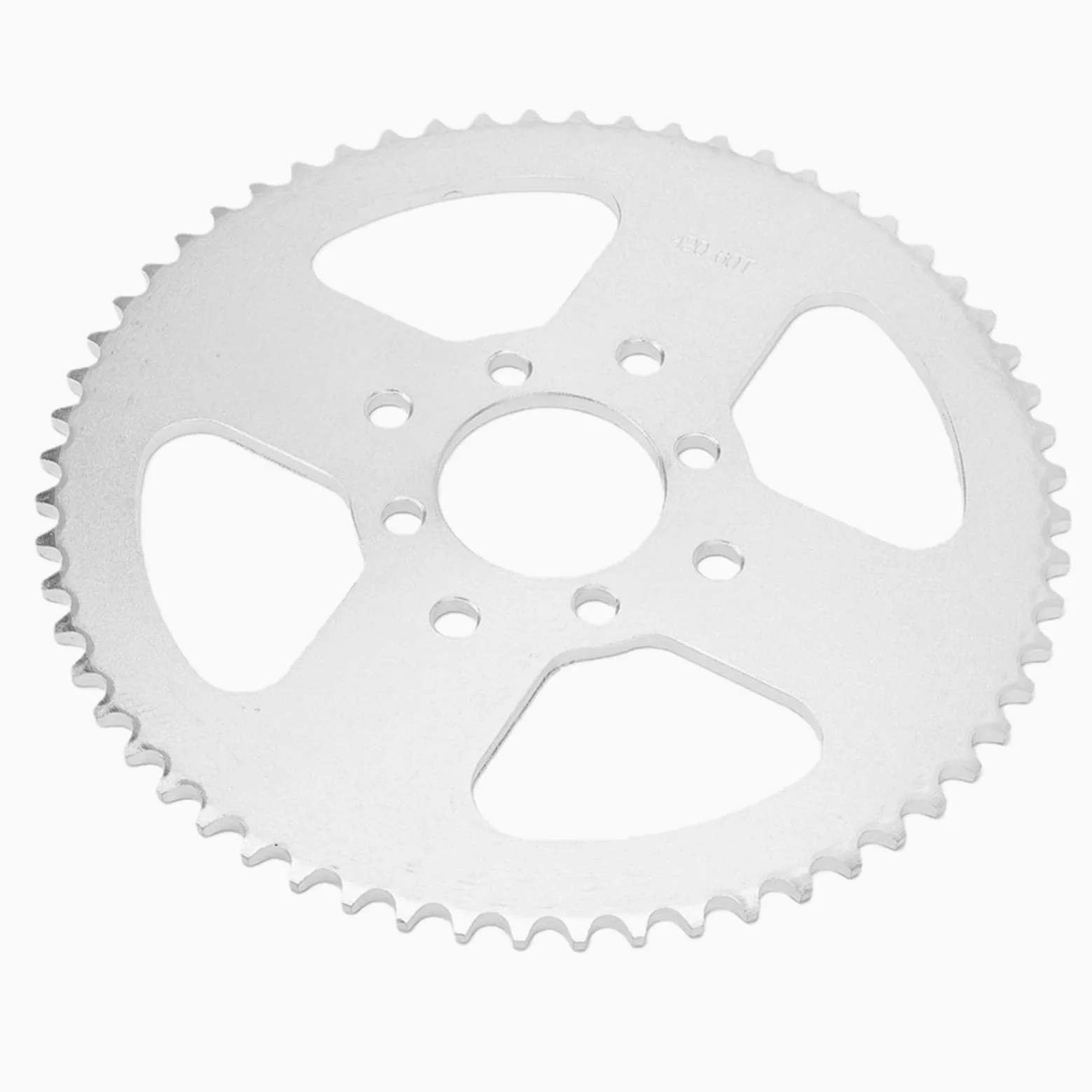 Generic Piñón de 60 Dientes para Go Karts ATV y Apto para Mini Dirt Bikes Piñón de Acero Duradero 60T 8 Orificios para Cadena 40 41 420