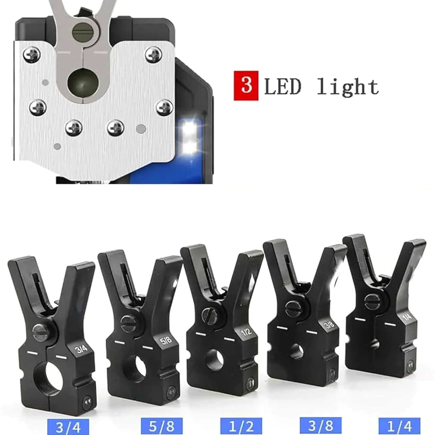 Herramienta De Abocardado Eléctrica Inalámbrica, Herramienta De Abocardado Excéntrico, Con 5 Pinzas, Iluminación LED, Ajustable a 30 Grados, Fácil Expansión De Tubería, Para Tubos De Cobre Blando