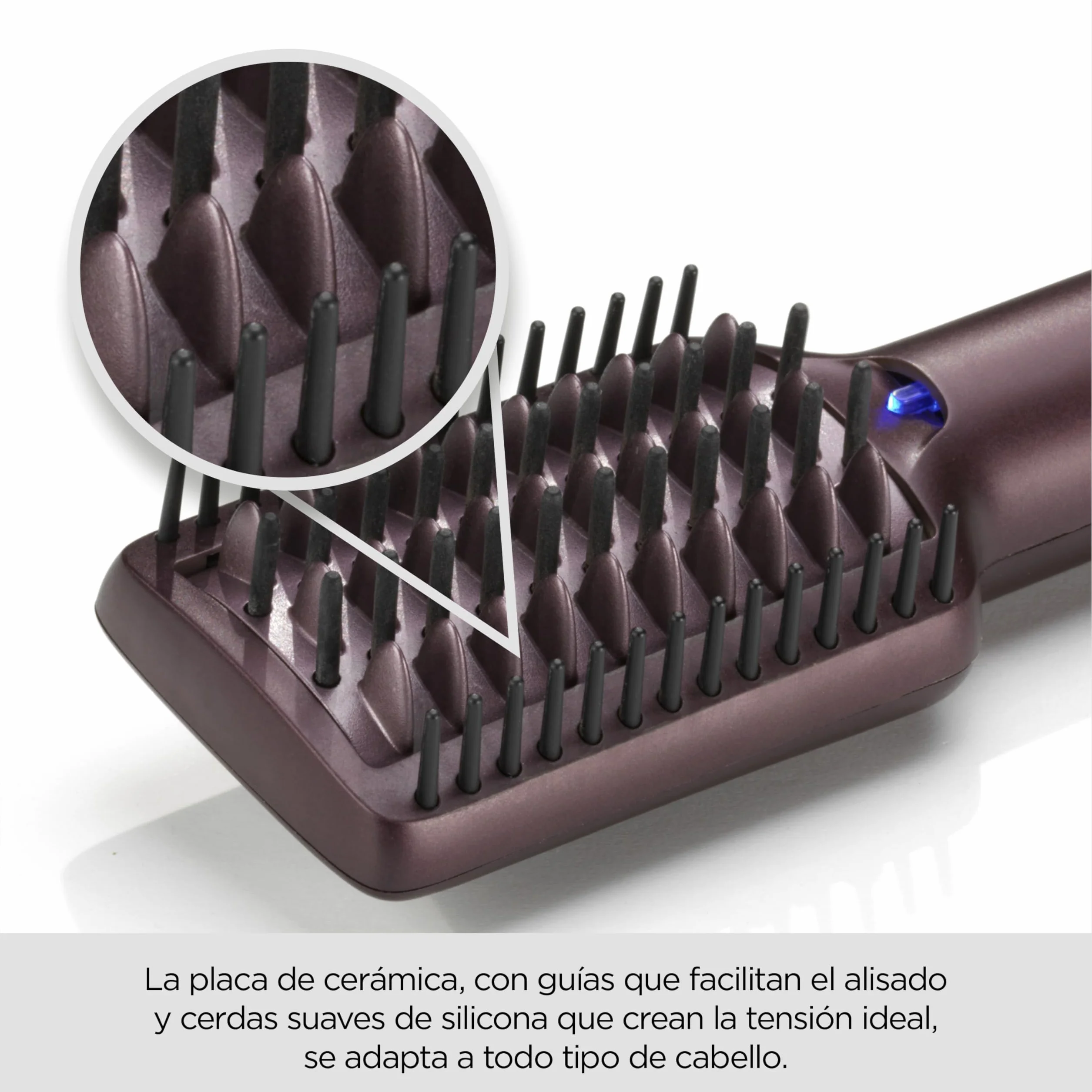BaByliss Air Power Smooth AS6400E Cepillo Secador con Tecnología Iónica Antifrizz Alisado y Secado