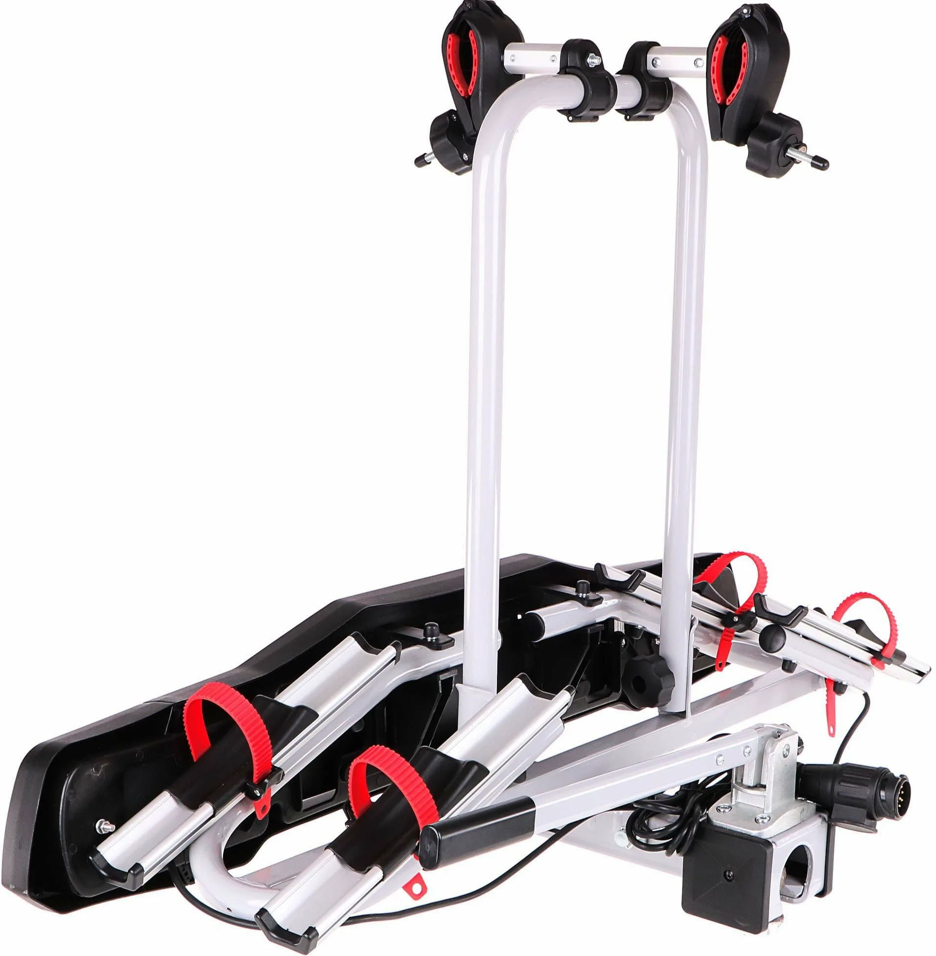 Bike 2 | Portabicicletas para Enganche de Remolque | para 2 Bicicletas | Plegable con Cerradura, 13 Polos | Capacidad de Carga de 30 kg
