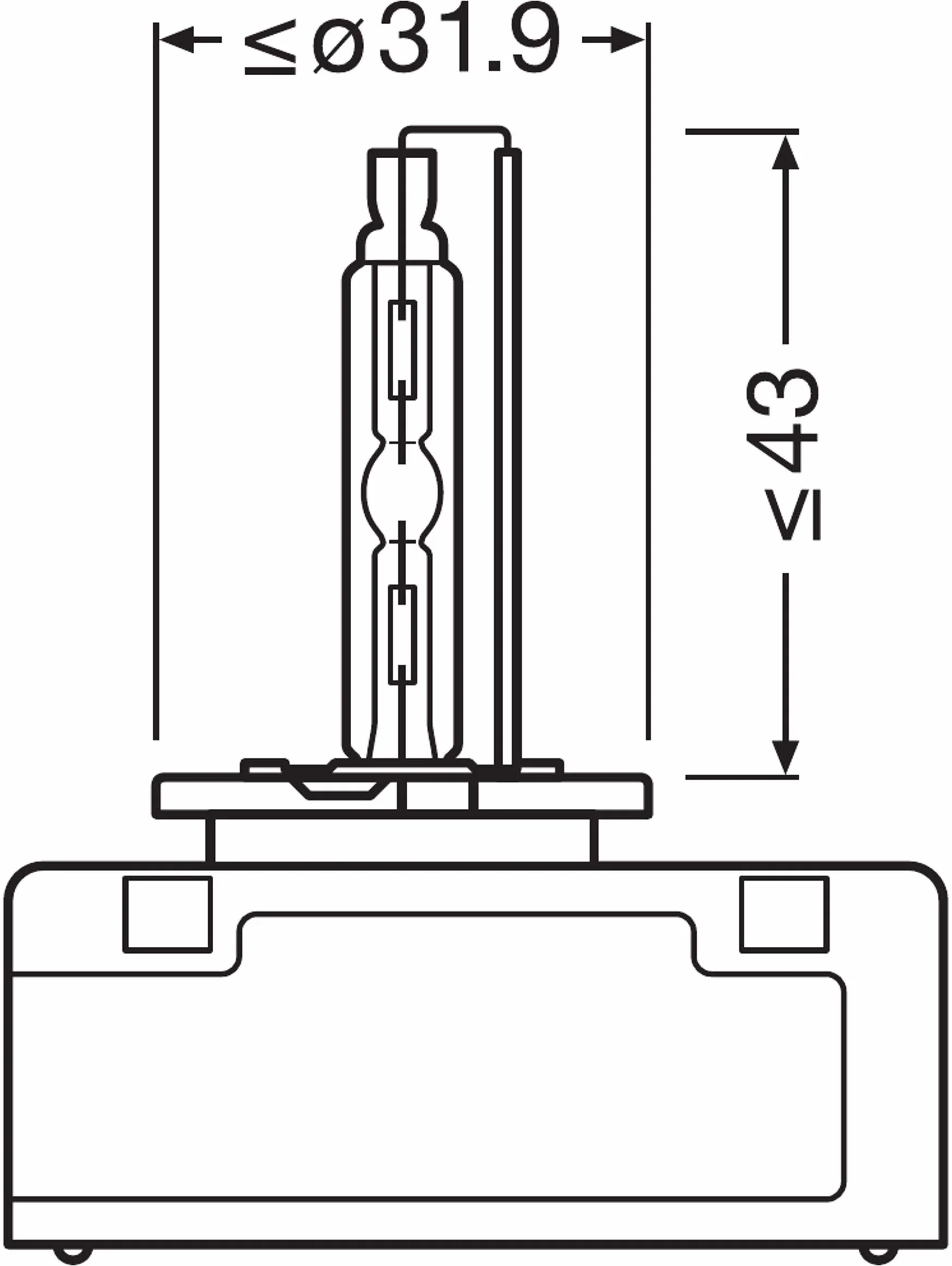 OSRAM Glühlampe XENARC® ORIGINAL D5S Fernscheinwerfer 66540