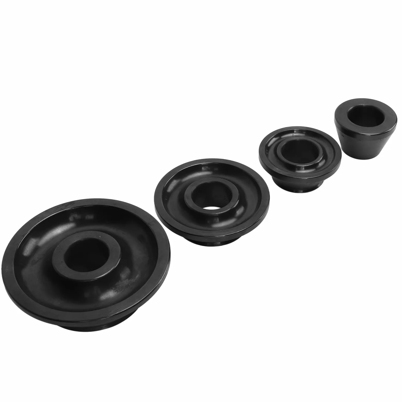 Tbest Juego de Conos Cónicos para Balanceador de Ruedas, Herramienta de Equilibrio de Neumáticos de Acero Al Carbono con Diámetro de Eje de 36mm/1,42 Pulgadas, 4 Uds., para Coche, Camión, SUV
