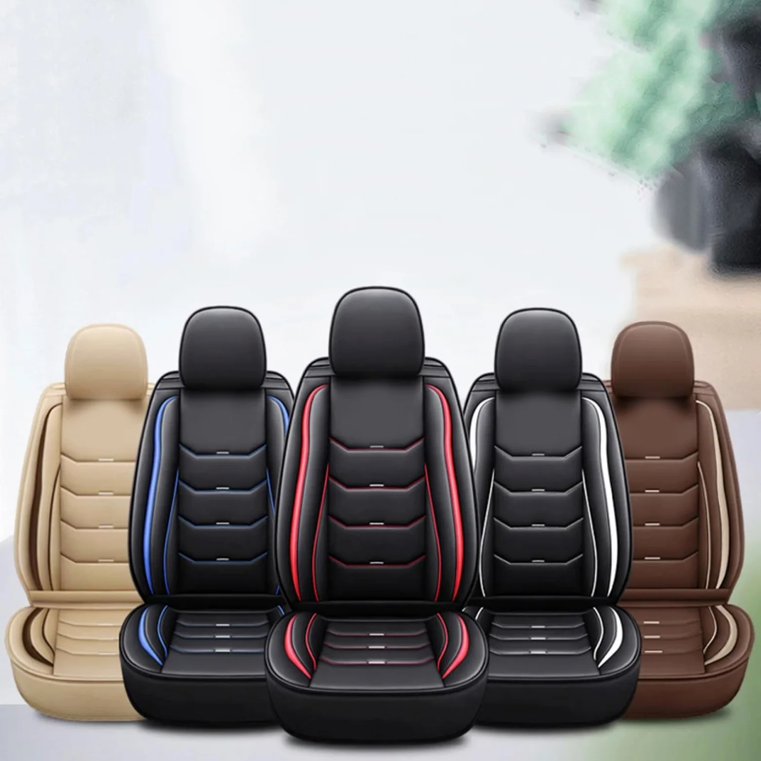 Fundas para Asientos de Coche, Polipiel, Fundas para Asientos de automóviles, Cobertura Total, Piel sintética para vehículos,para Hilux