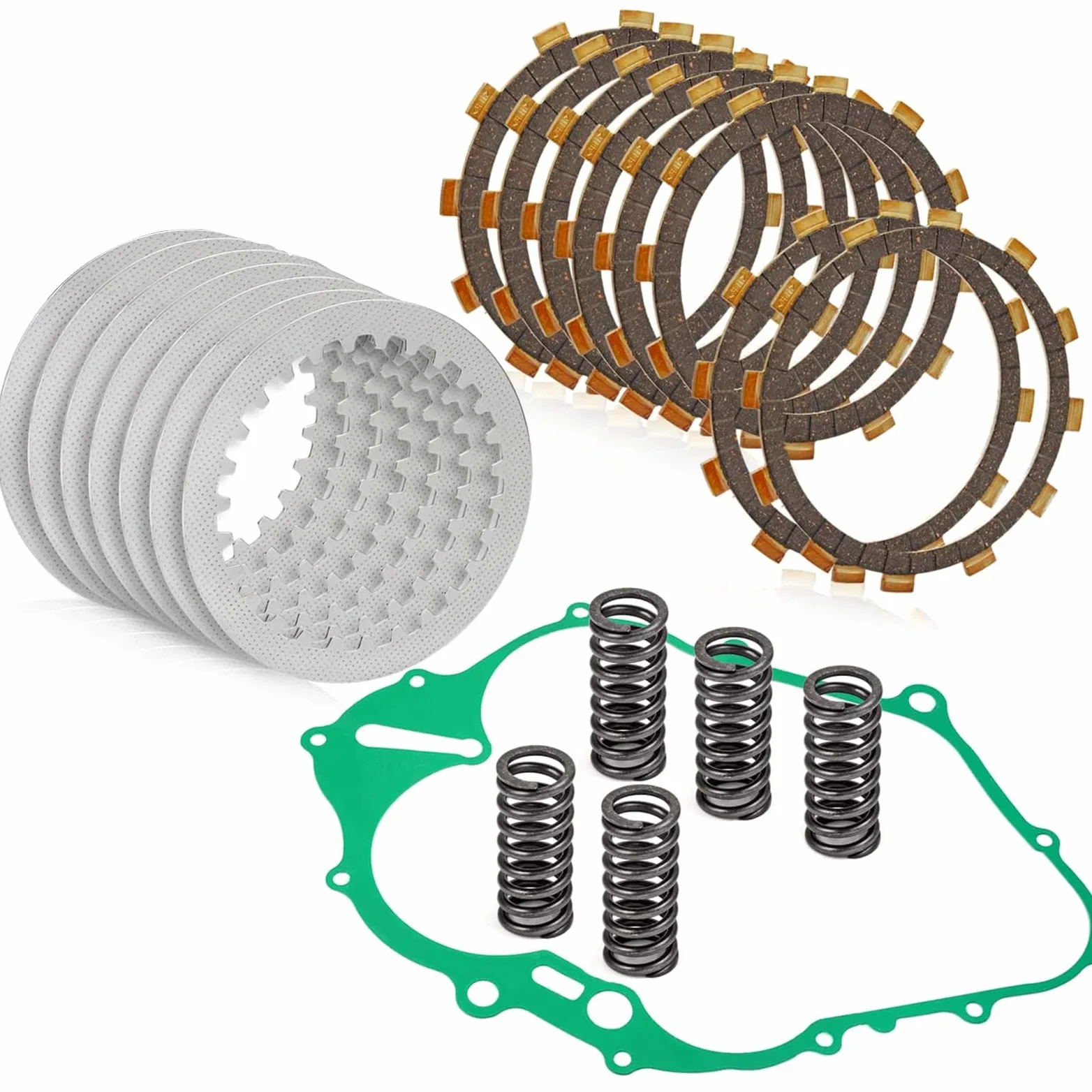 Kit de placas de fricción de embrague y junta y muelles para Yamaha Raptor 660 660R 2001-2005