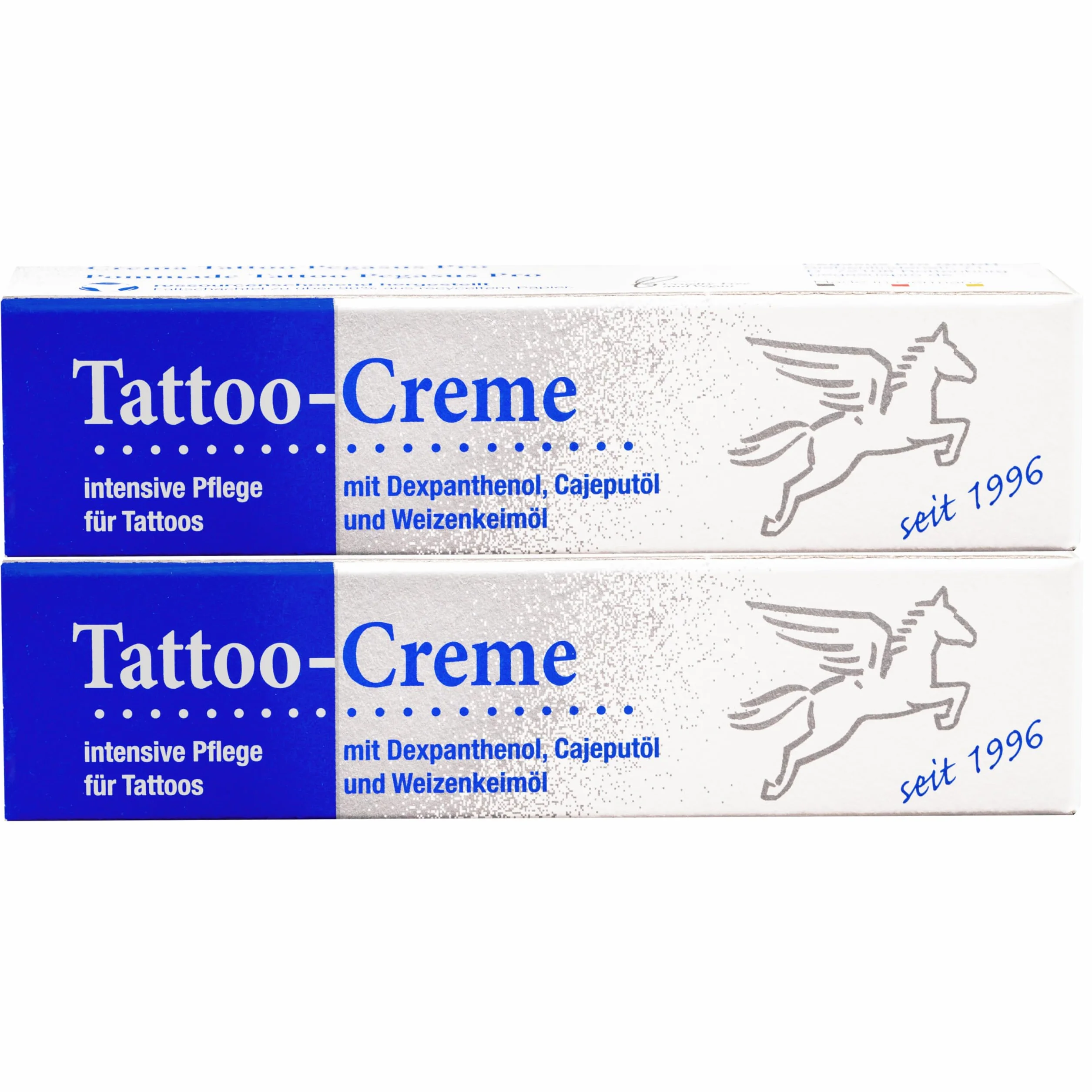 Crema Pegasus Pro para tatuajes con aceite de cajeput, 2 x 25 ml