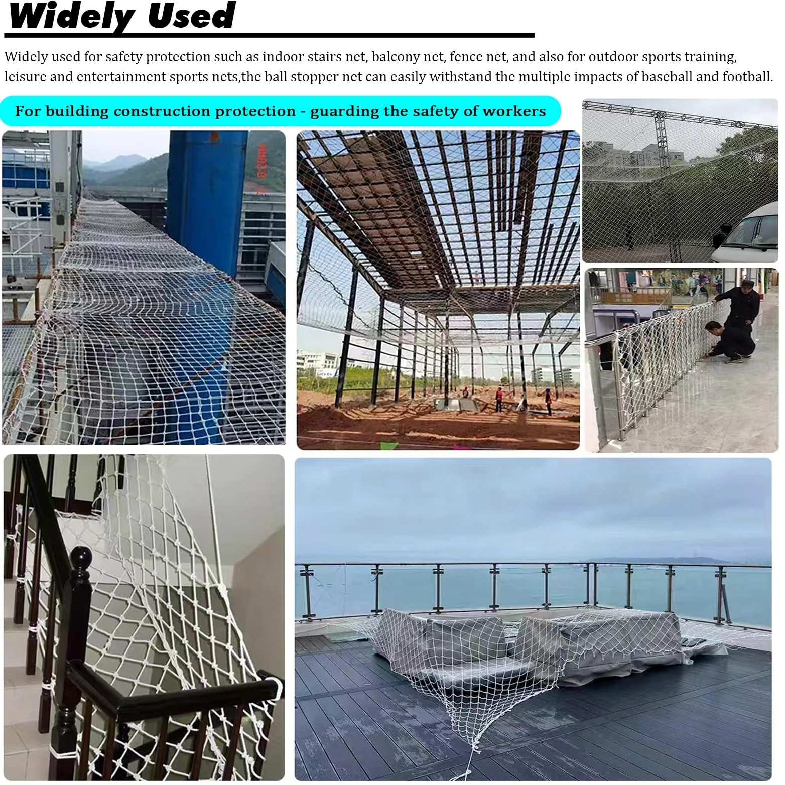 Red de Amarre de Nailon de 1 m, 2, 3, 4, 5, 6, 7, 8, 9, 10, 12, 14 y 15 Metros de Largo, Multifuncional para Equipaje, Ideal para Furgonetas, camionetas y Cajas(5cm,2.5x2M)