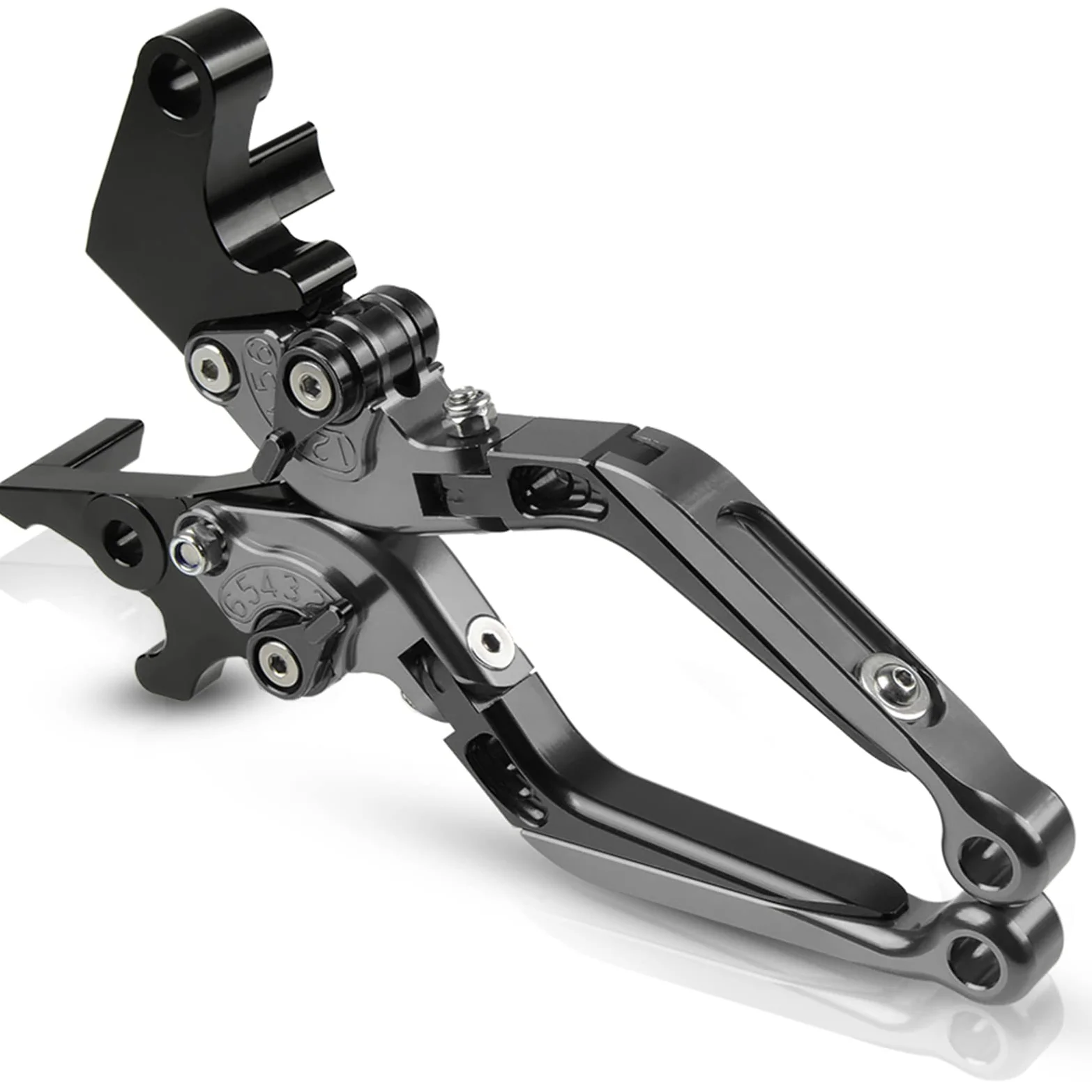CNC Conjunto de Palanca de Embrague y Freno Extensibles Plegables para CB650R CB 650 R CBR650R CBR 650 R 2019-2021 Negro