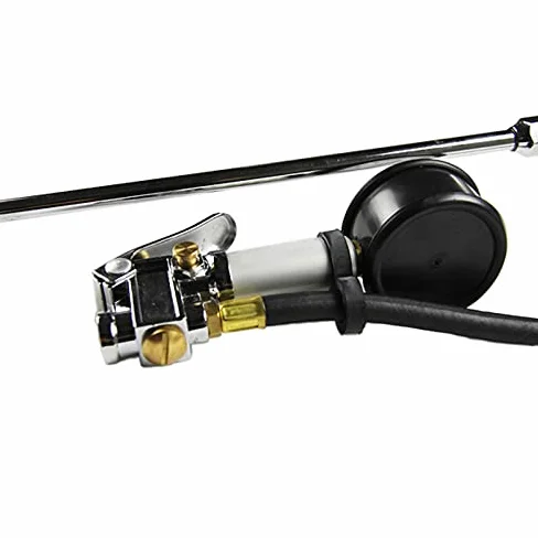 Manómetro Pistola para inflar neumáticos de automóviles con manómetro 0-160 PSI Herramientas de medición de presión de neumáticos de doble pie para trabajo pesado (Rango de presión: Conector europe
