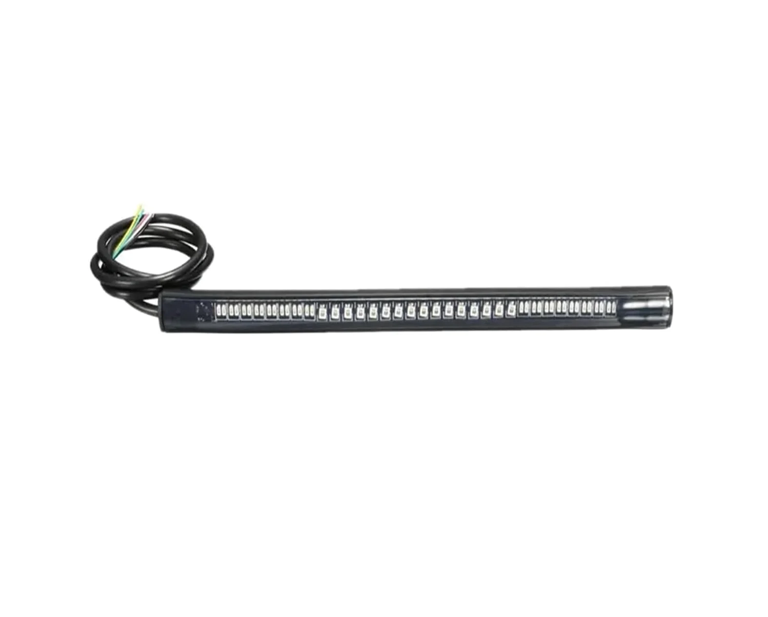 Tira de Luces LED Flexible para Motocicleta, Luz de Freno de 48 LED, Señal de Giro Automática Universal