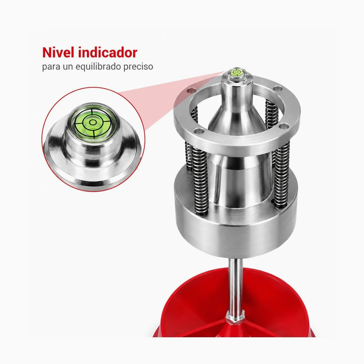 equilibradora de ruedas portátil, equilibrador manual de neumáticos para coches y camiones ligeros, balanceador con nivel de burbuja, fácil de transportar