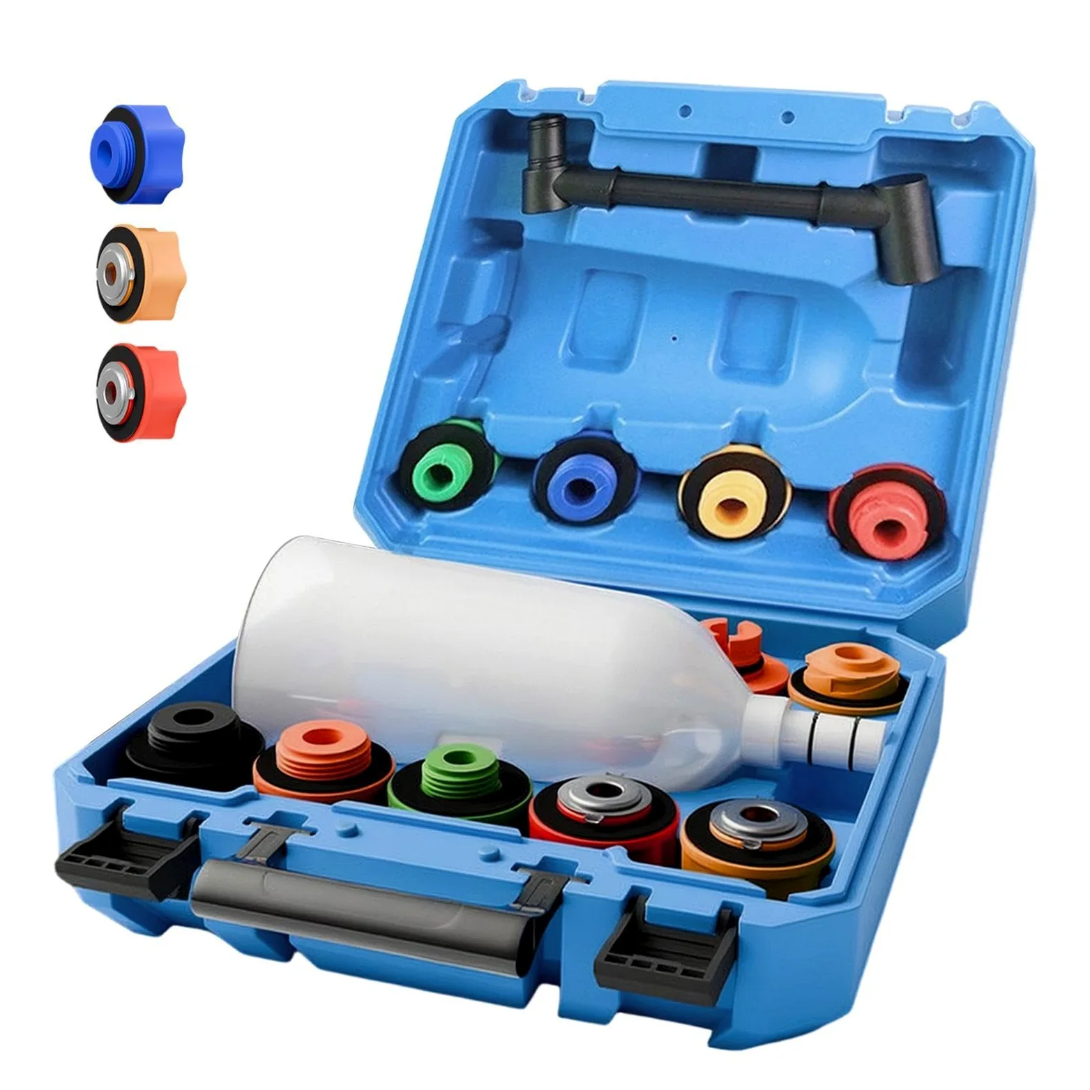 Embudo Para Del Motor 16 piezas relleno universal portátil antiderrame | Kit Embudo Purga Radiador Para Automóviles Camiones SUV De Refrigeración Radiador Purga