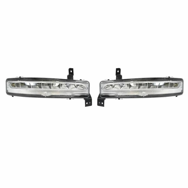 Genérico Luces circulación Diurna LED 1 par de luces diurnas LED DRL, antiniebla, accesorios para coche para Jeep para Grand para Cherokee SRT8 2012-2016 Conjunto luces antiniebla LED