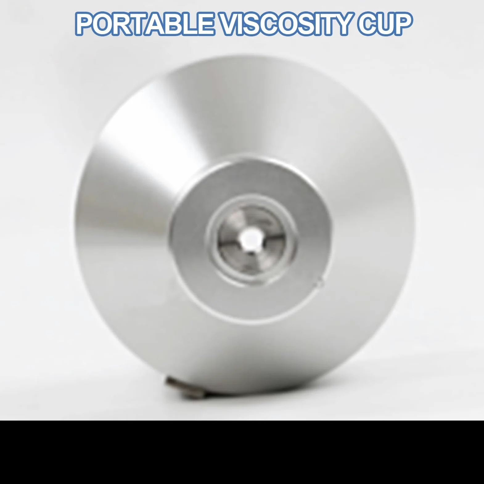DIN - Vaso de viscosidad de inmersión, probador portátil de viscosidad de pintura, capacidad de 100 ± 1 ml, boquilla de acero inoxidable de 4 mm para revestimientos, tintas y pinturas