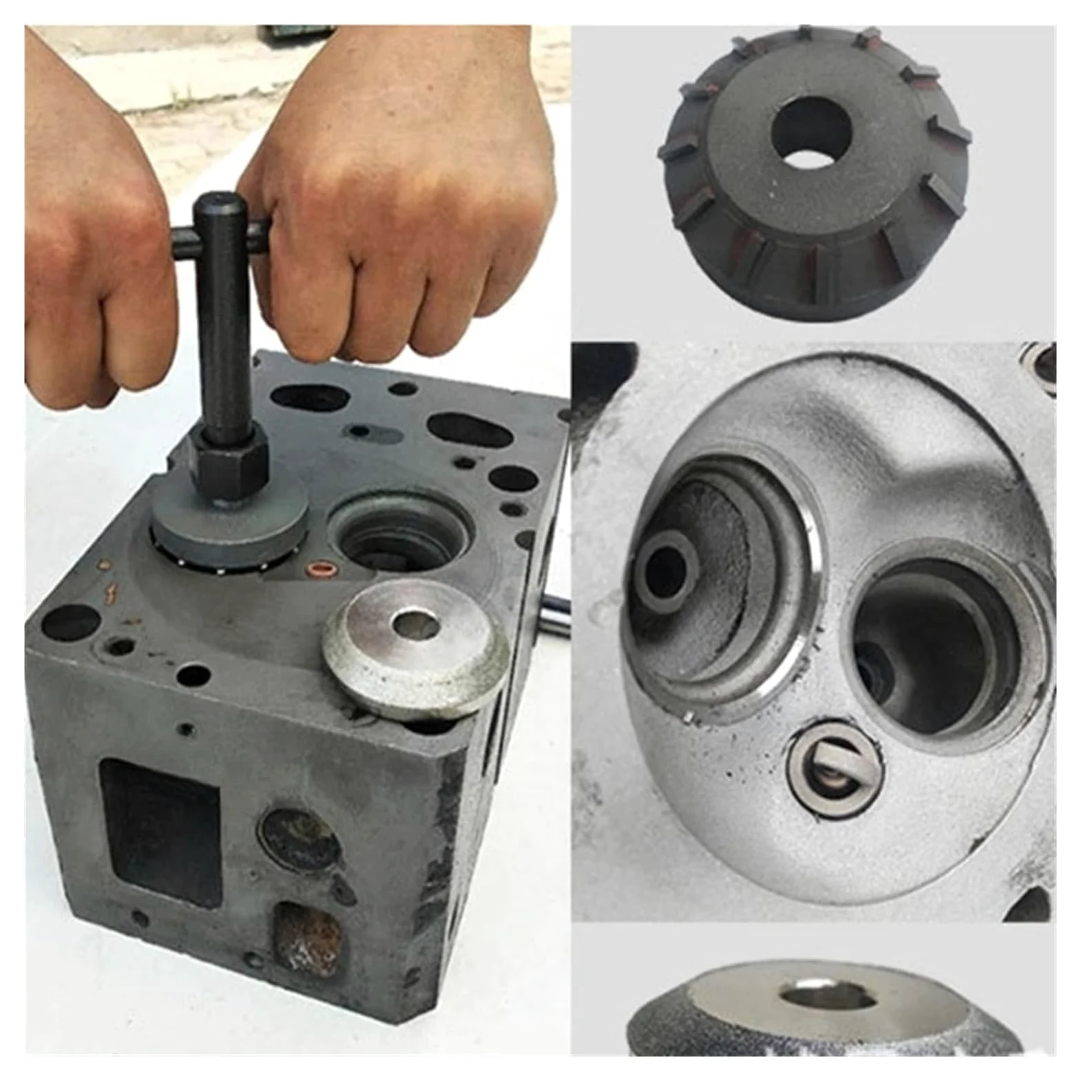 Herramientas De Carburo De Diamante para Asientos De Válvulas (22-38 Mm, 31 Unidades), con Caja De Almacenamiento, para Reparación De Automóviles Y Camiones De Diversas Marcas,31pcs