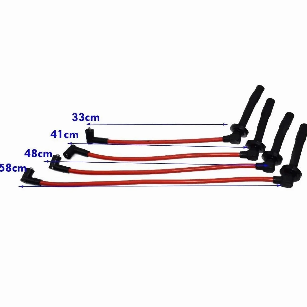 Cables de bujía para Civic DX LX CX EX SI 1.5L 1.6L 1992-1995 Juego de Cables de Encendido para bujías D15 D16 10.2mm