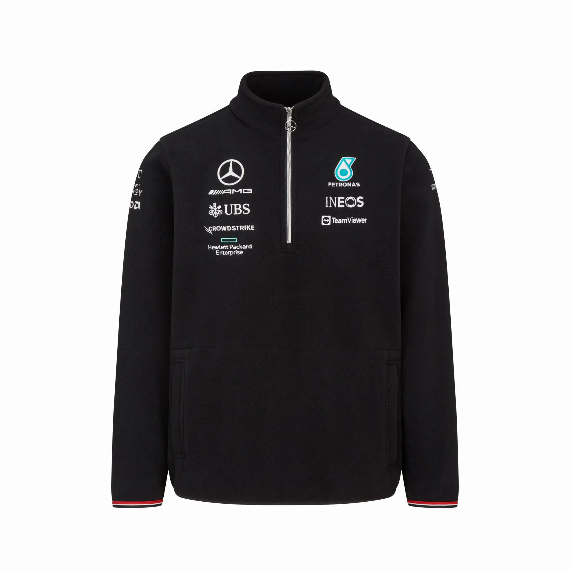 Mercedes AMG Petronas Formula One Team - Mercancía Oficial de Fórmula 1 - Forro polar con cremallera 1/4 Team 2022